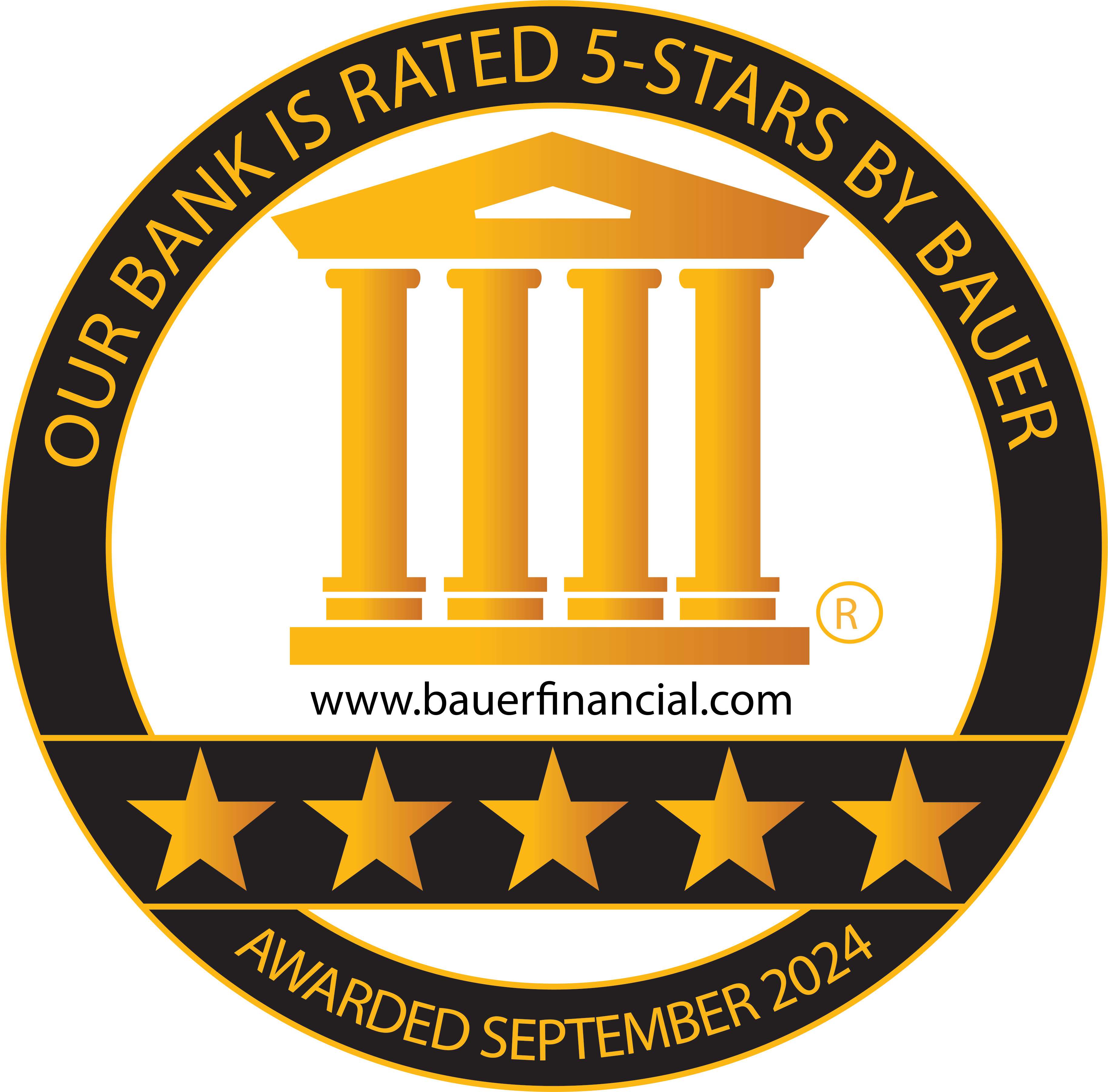 BauerFinancial Logo for top performing banks.