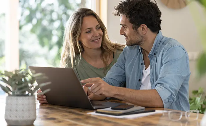 couple on laptop